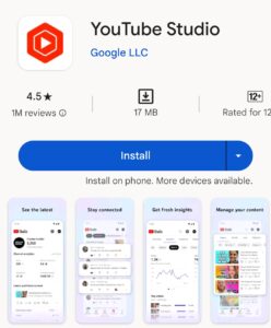 YouTube studio for comment Finder 